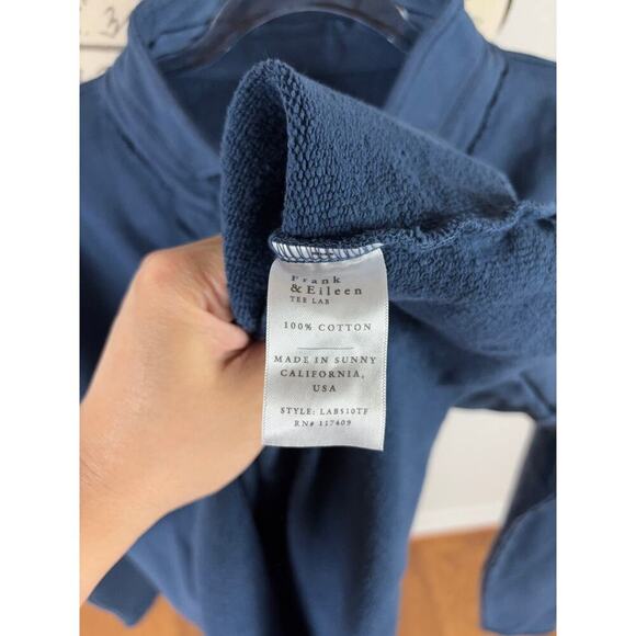 B58 Frank & Eileen Patrick Popover Fleece Sweatshirt M Rare Minimalist Chic - Picture 7 of 8